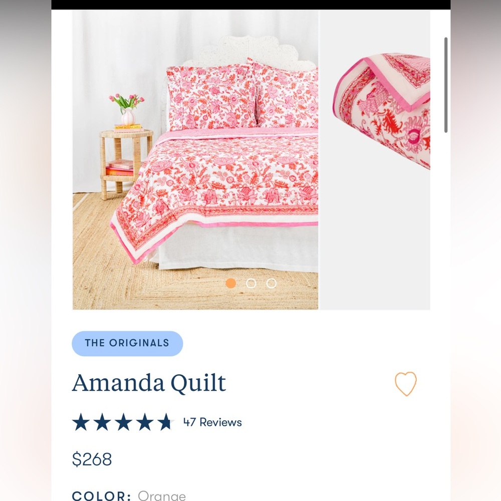 Roller Rabbit Amanda Quilt - queen